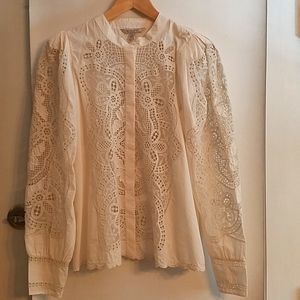 Poplin Broderie Blouse